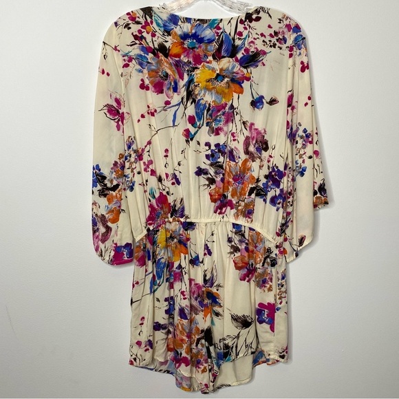 Umgee Floral Cream Romper - Picture 5 of 15